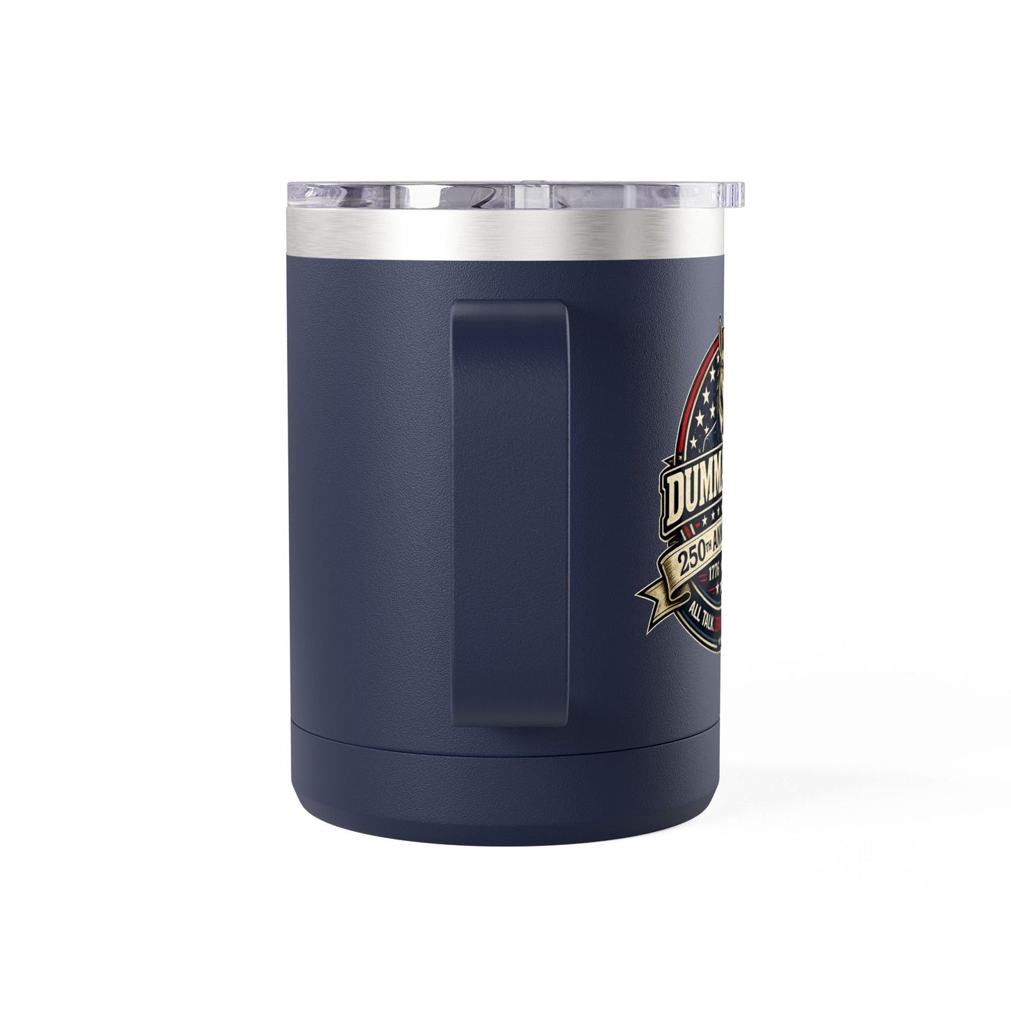 Veteran Muscle Coffee Tumbler 15oz — American Flag 'Veterans' Shield Travel Mug