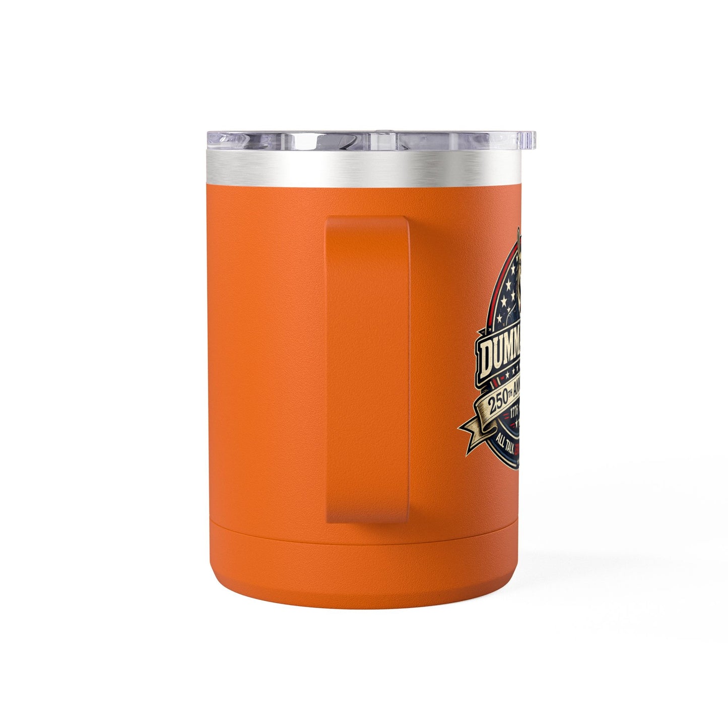 Veteran Muscle Coffee Tumbler 15oz — American Flag 'Veterans' Shield Travel Mug