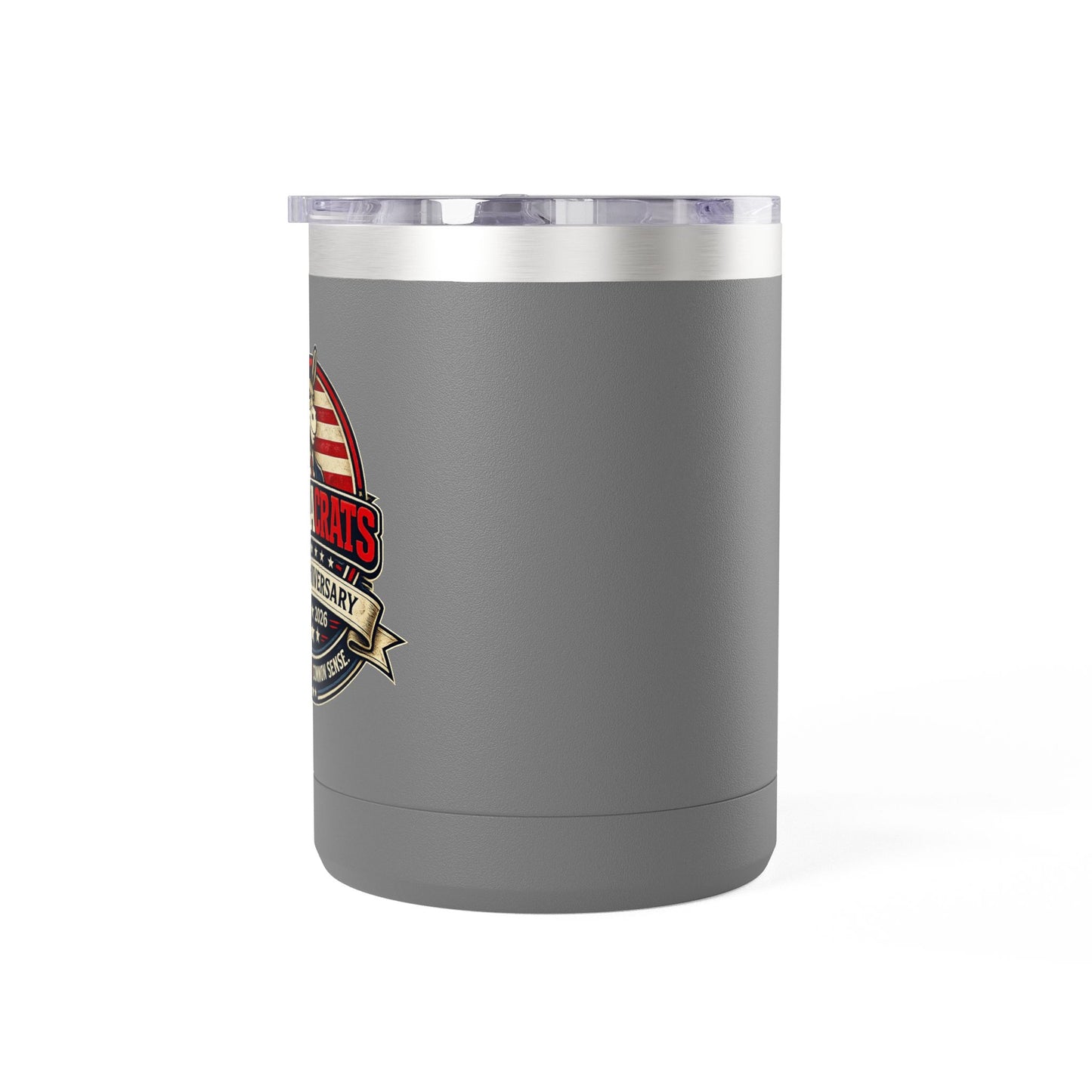 Veteran Muscle Coffee Tumbler 15oz — American Flag 'Veterans' Shield Travel Mug