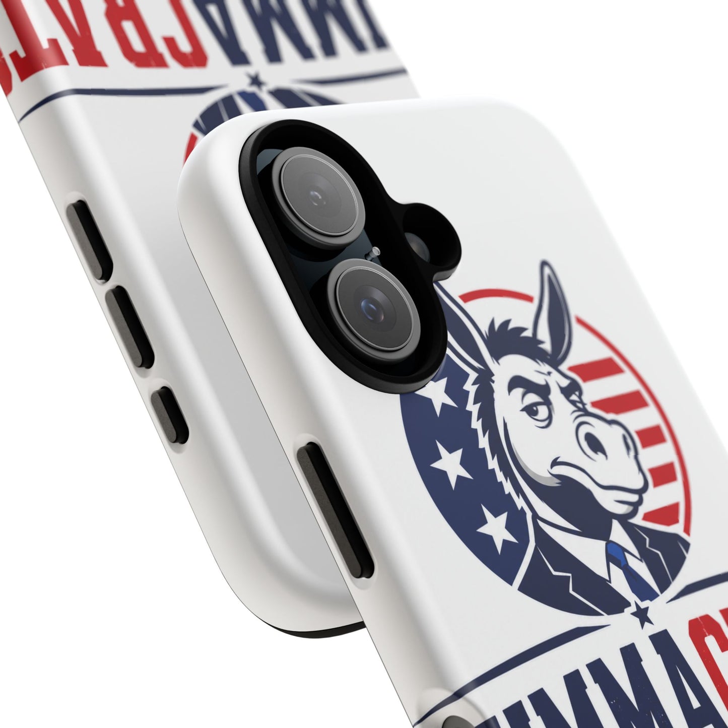 Phone Case — 'DemmaCrat' Political Donkey Design, Patriotic Anti-Democrat Graphic