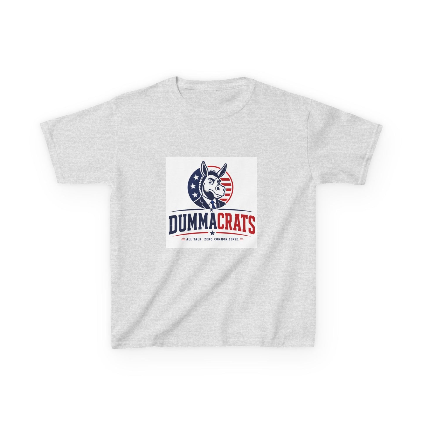 Kids Tee — "Dummacr@ts" Patriotic Donkey Graphic