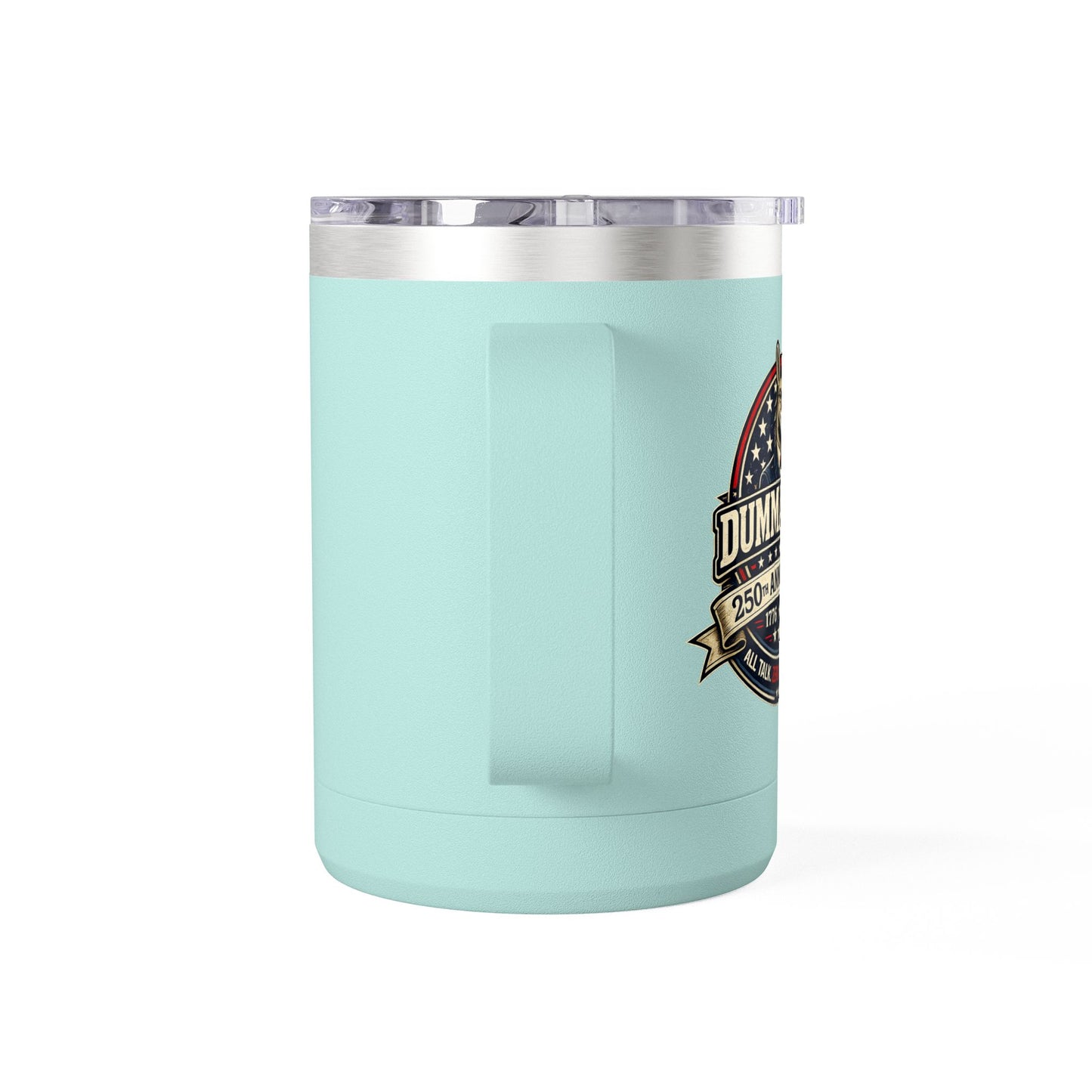 Veteran Muscle Coffee Tumbler 15oz — American Flag 'Veterans' Shield Travel Mug