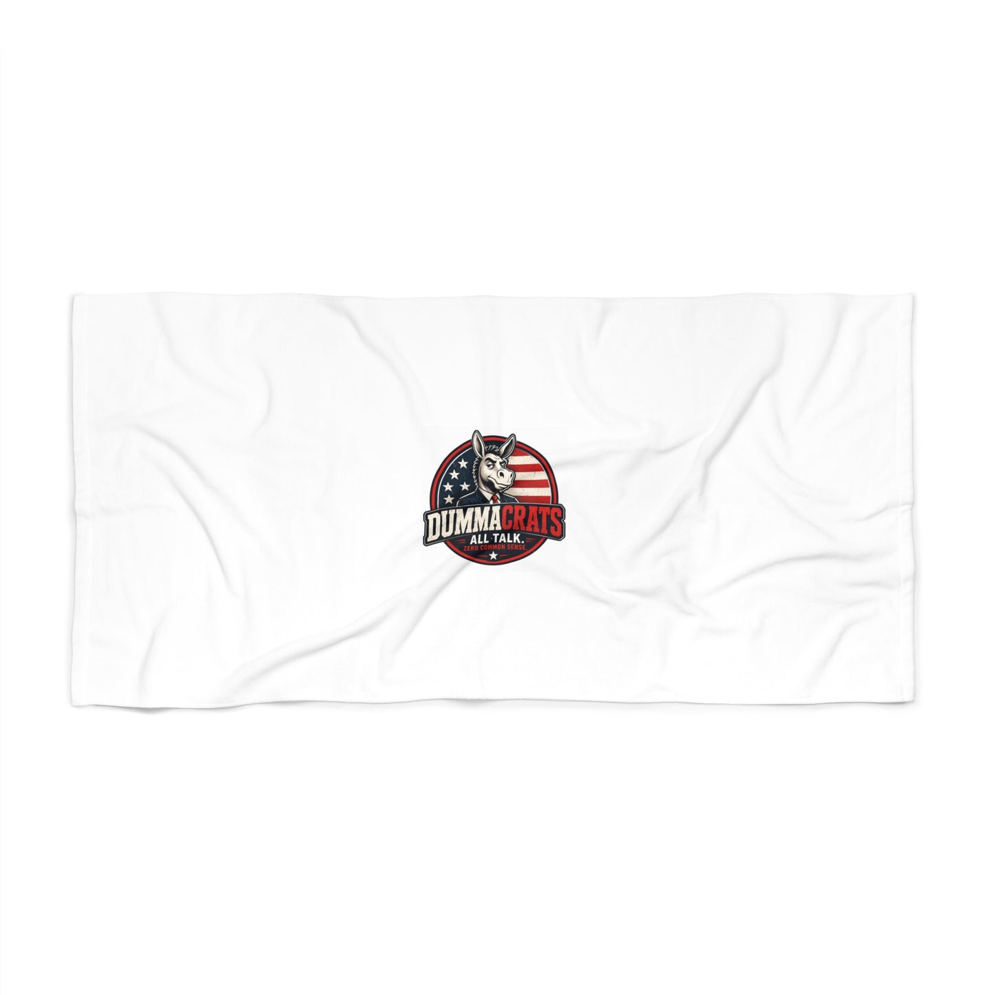Beach Towel — "Dummacrats" Patriotic Political Logo Beach Towel