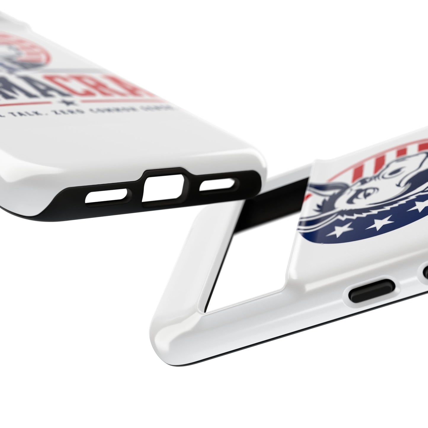 Phone Case — 'DemmaCrat' Political Donkey Design, Patriotic Anti-Democrat Graphic