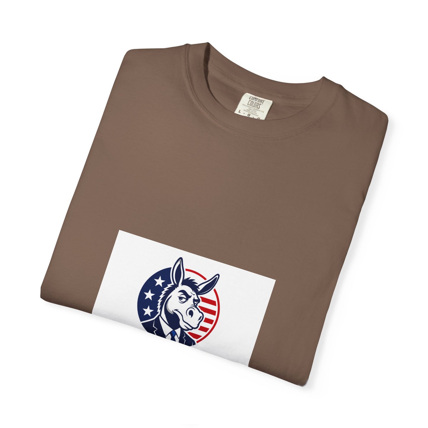 Political Satire T‑Shirt — "Dummacrats" Patriotic Donkey Graphic