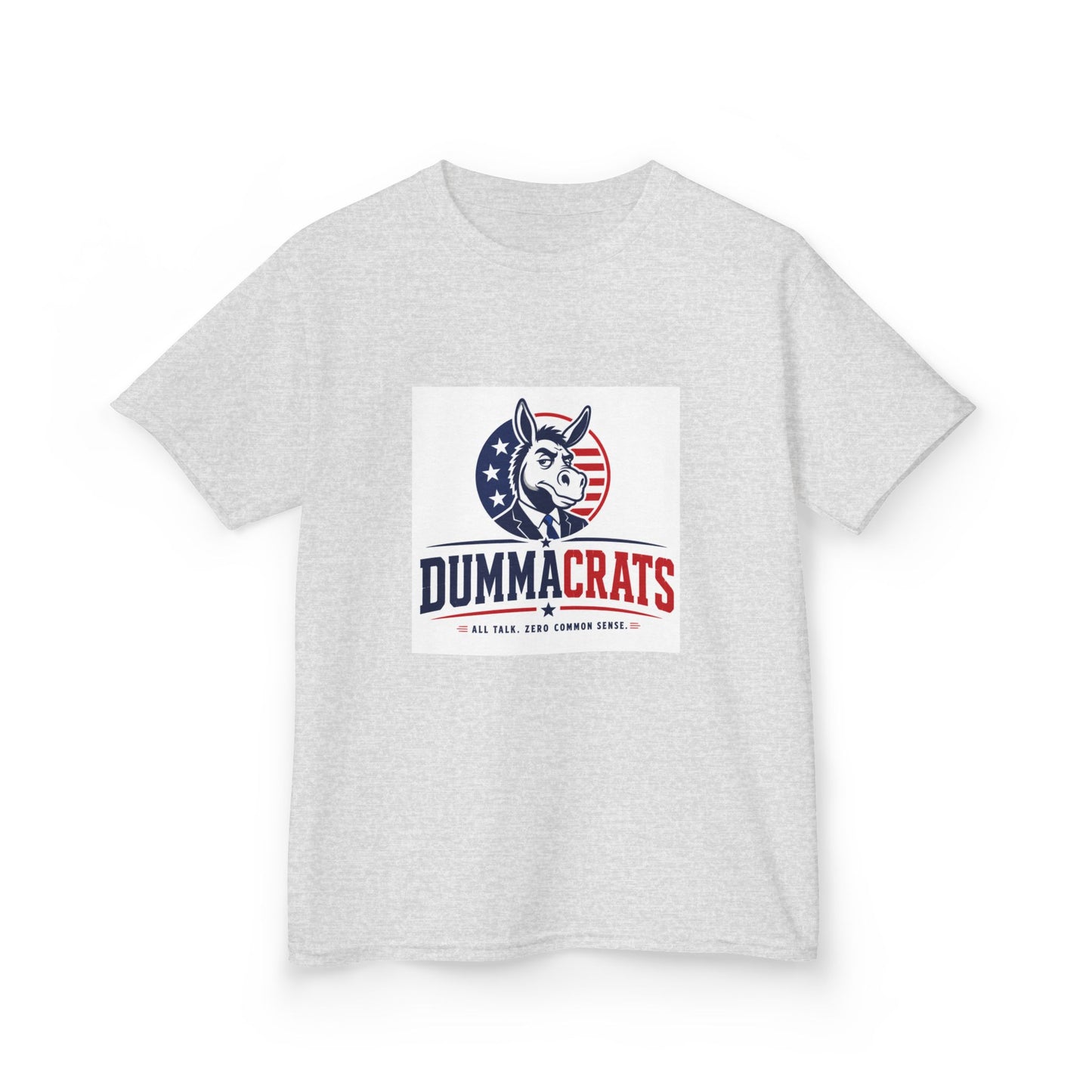 Kids Tee — "Dummacr@ts" Patriotic Donkey Graphic
