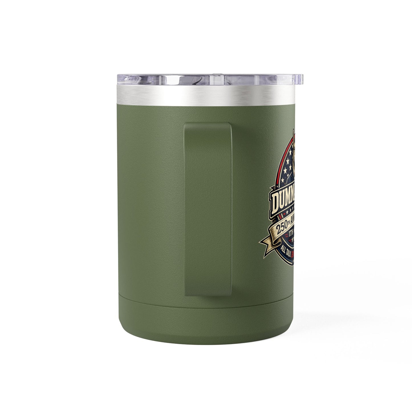 Veteran Muscle Coffee Tumbler 15oz — American Flag 'Veterans' Shield Travel Mug