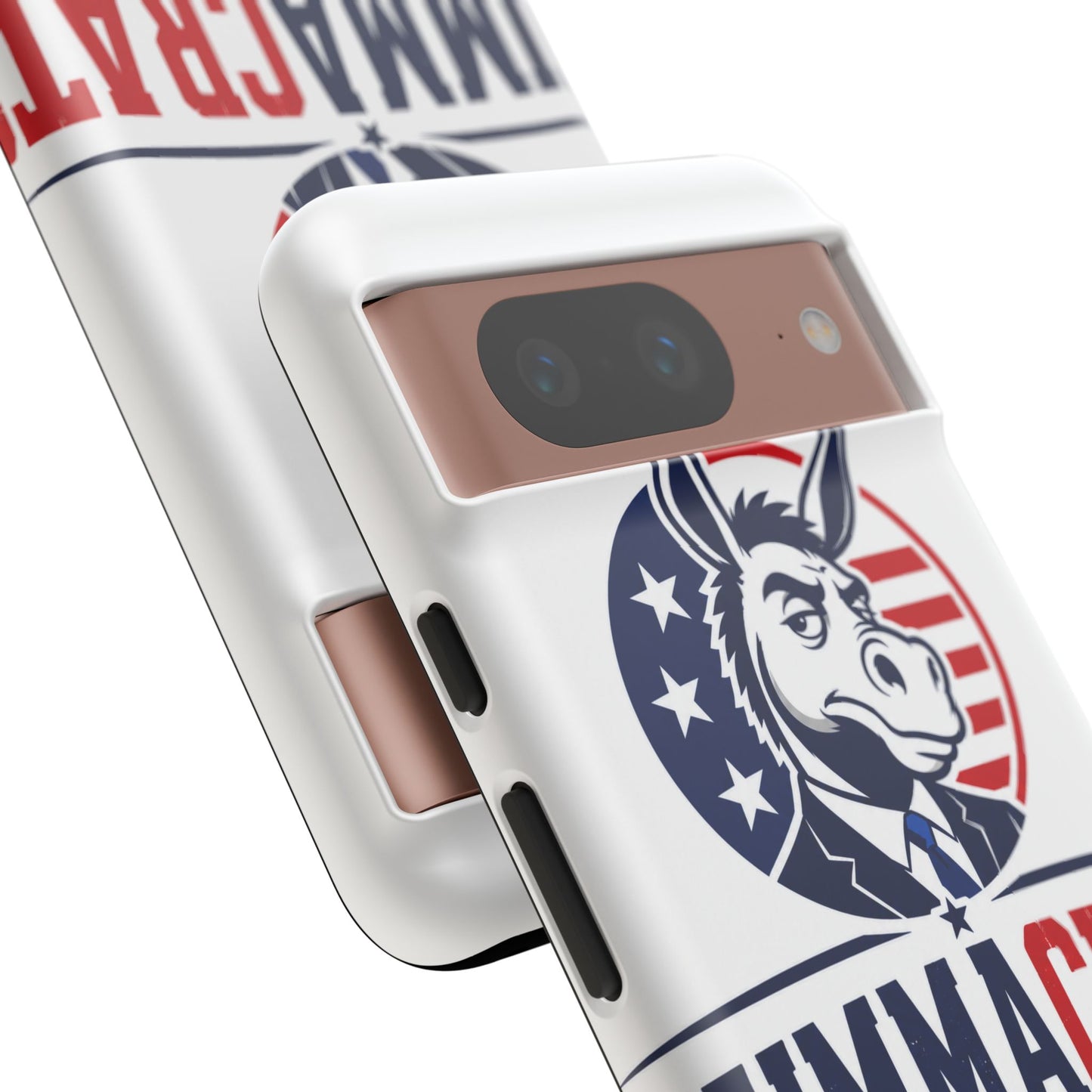 Phone Case — 'DemmaCrat' Political Donkey Design, Patriotic Anti-Democrat Graphic
