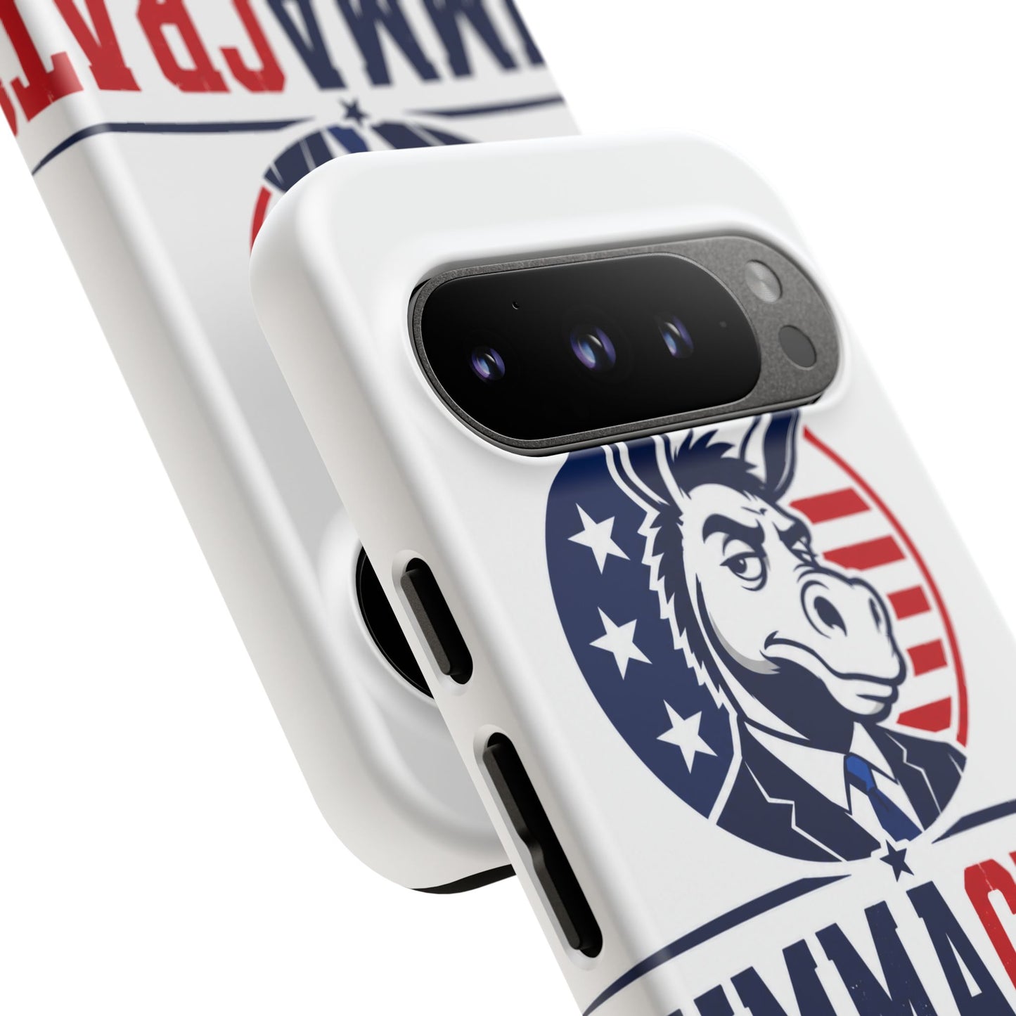 Phone Case — 'DemmaCrat' Political Donkey Design, Patriotic Anti-Democrat Graphic