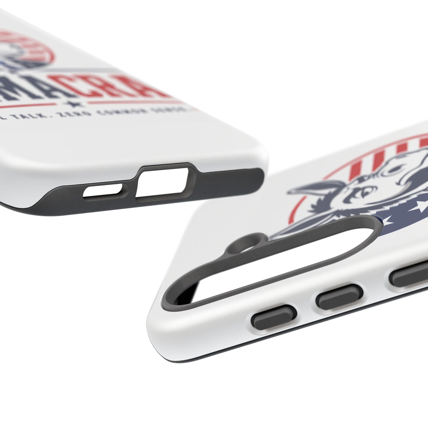 Phone Case — 'DemmaCrat' Political Donkey Design, Patriotic Anti-Democrat Graphic