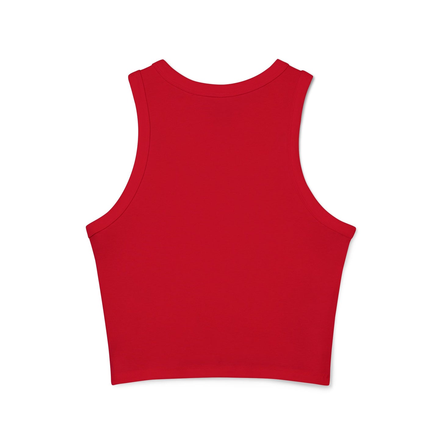 Dummacrats Graphic Racer Tank Top – Patriotic Satire "All Talk" Crop