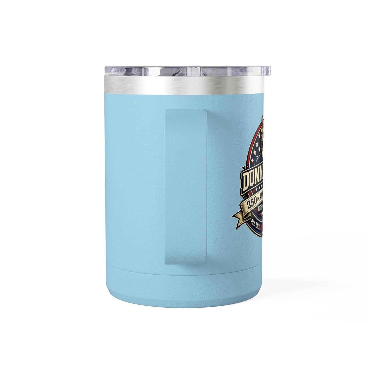 Veteran Muscle Coffee Tumbler 15oz — American Flag 'Veterans' Shield Travel Mug