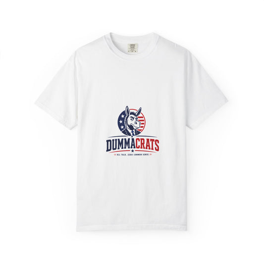 Political Satire T‑Shirt — "Dummacrats" Patriotic Donkey Graphic