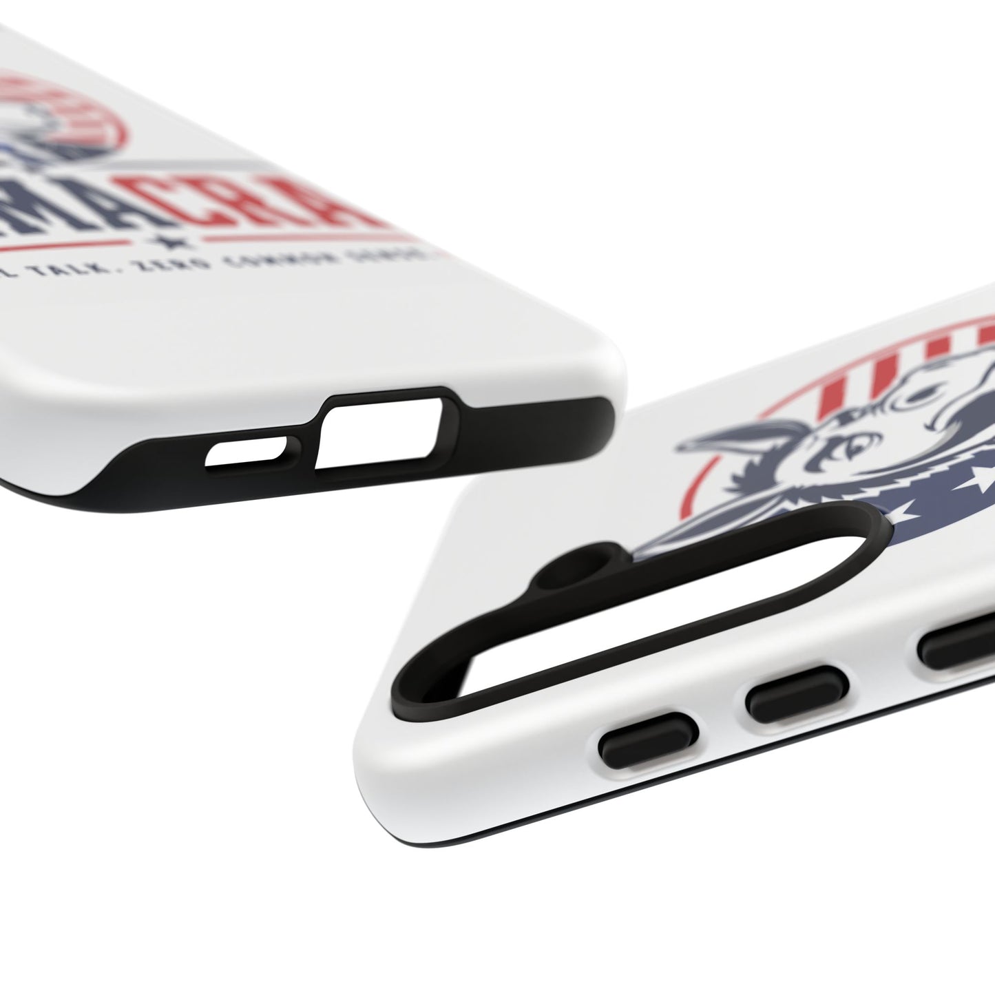 Phone Case — 'DemmaCrat' Political Donkey Design, Patriotic Anti-Democrat Graphic