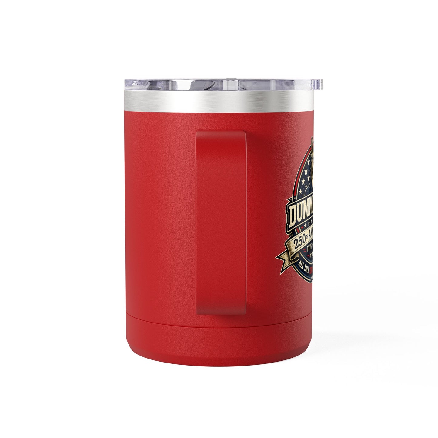 Veteran Muscle Coffee Tumbler 15oz — American Flag 'Veterans' Shield Travel Mug