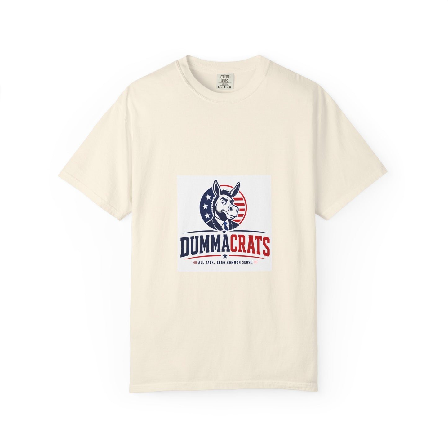 Political Satire T‑Shirt — "Dummacrats" Patriotic Donkey Graphic