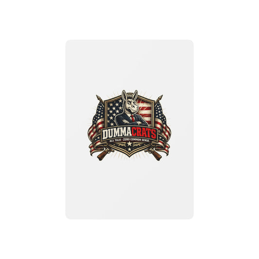 Dummacrats Patriotic Poker Playing Cards — Political Novelty Deck