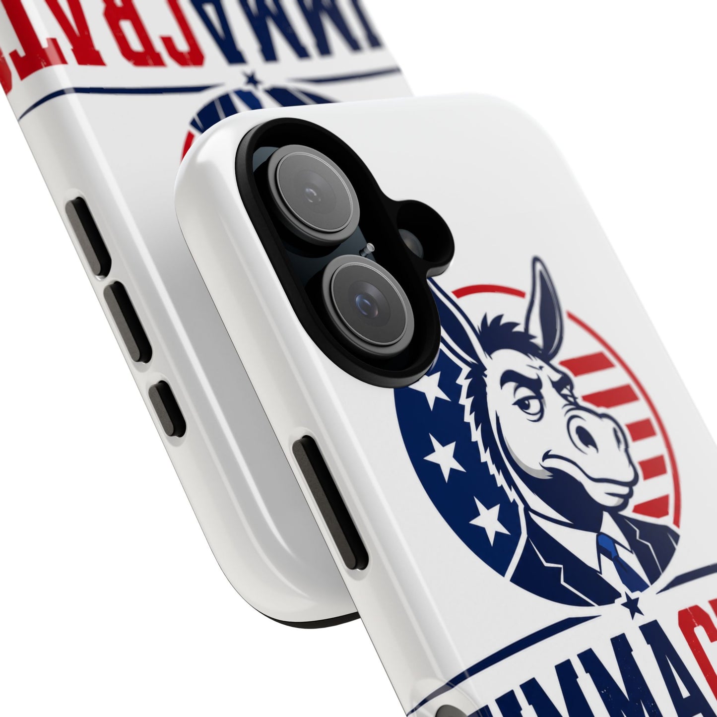 Phone Case — 'DemmaCrat' Political Donkey Design, Patriotic Anti-Democrat Graphic