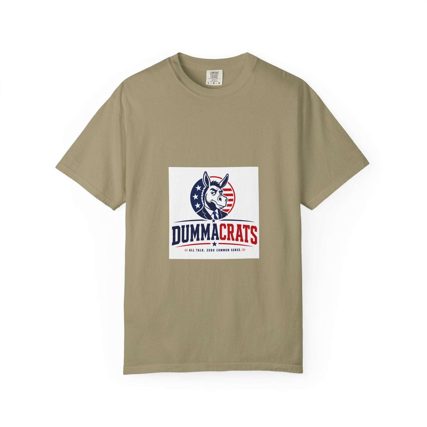 Political Satire T‑Shirt — "Dummacrats" Patriotic Donkey Graphic