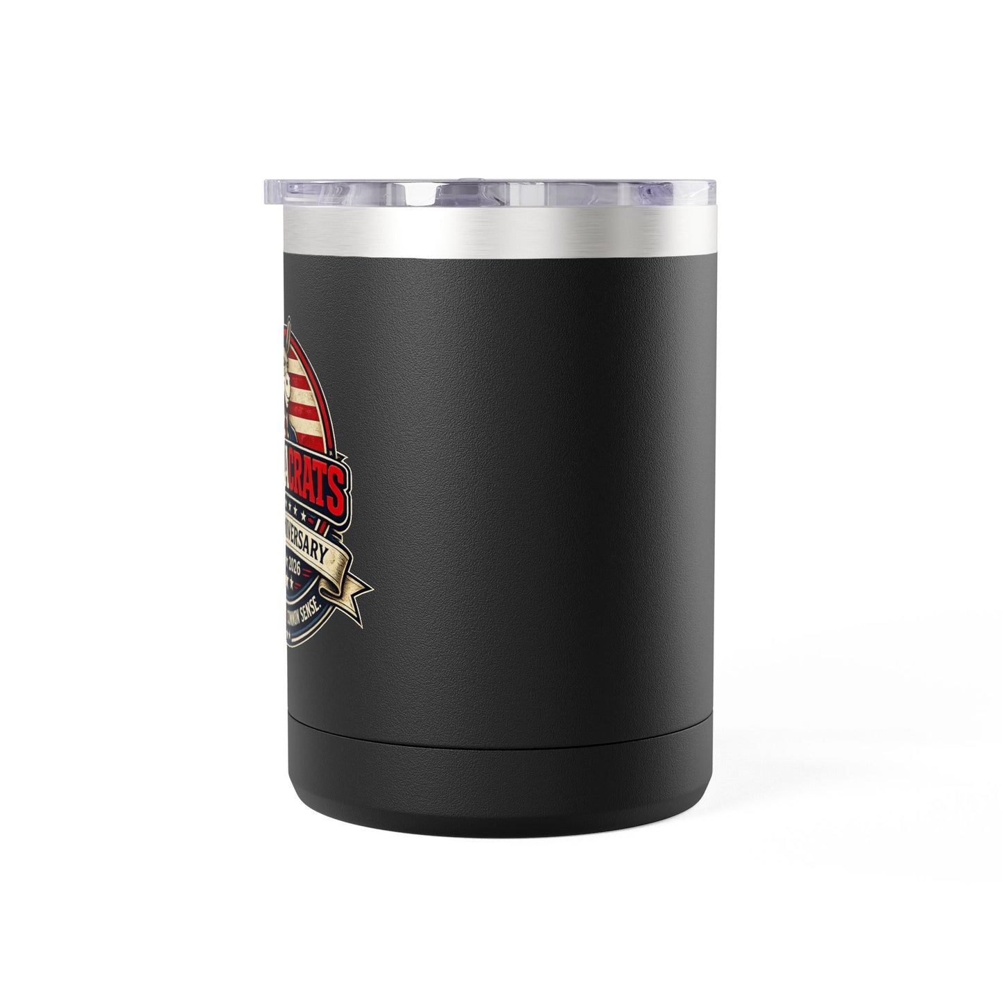 Veteran Muscle Coffee Tumbler 15oz — American Flag 'Veterans' Shield Travel Mug
