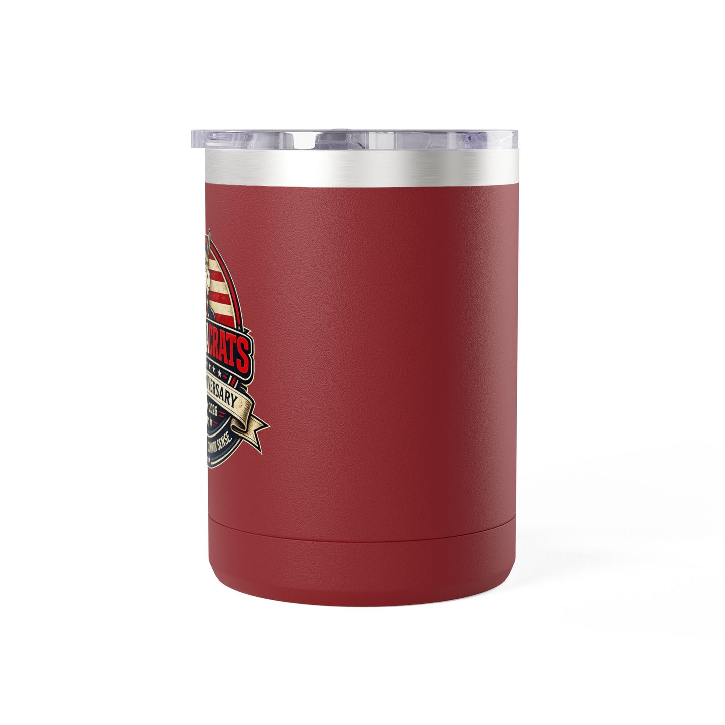 Veteran Muscle Coffee Tumbler 15oz — American Flag 'Veterans' Shield Travel Mug