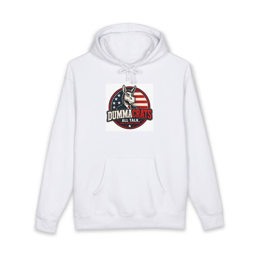 Dummacrats All Talk Hoodie – Political Satire Pullover with Donkey Logo