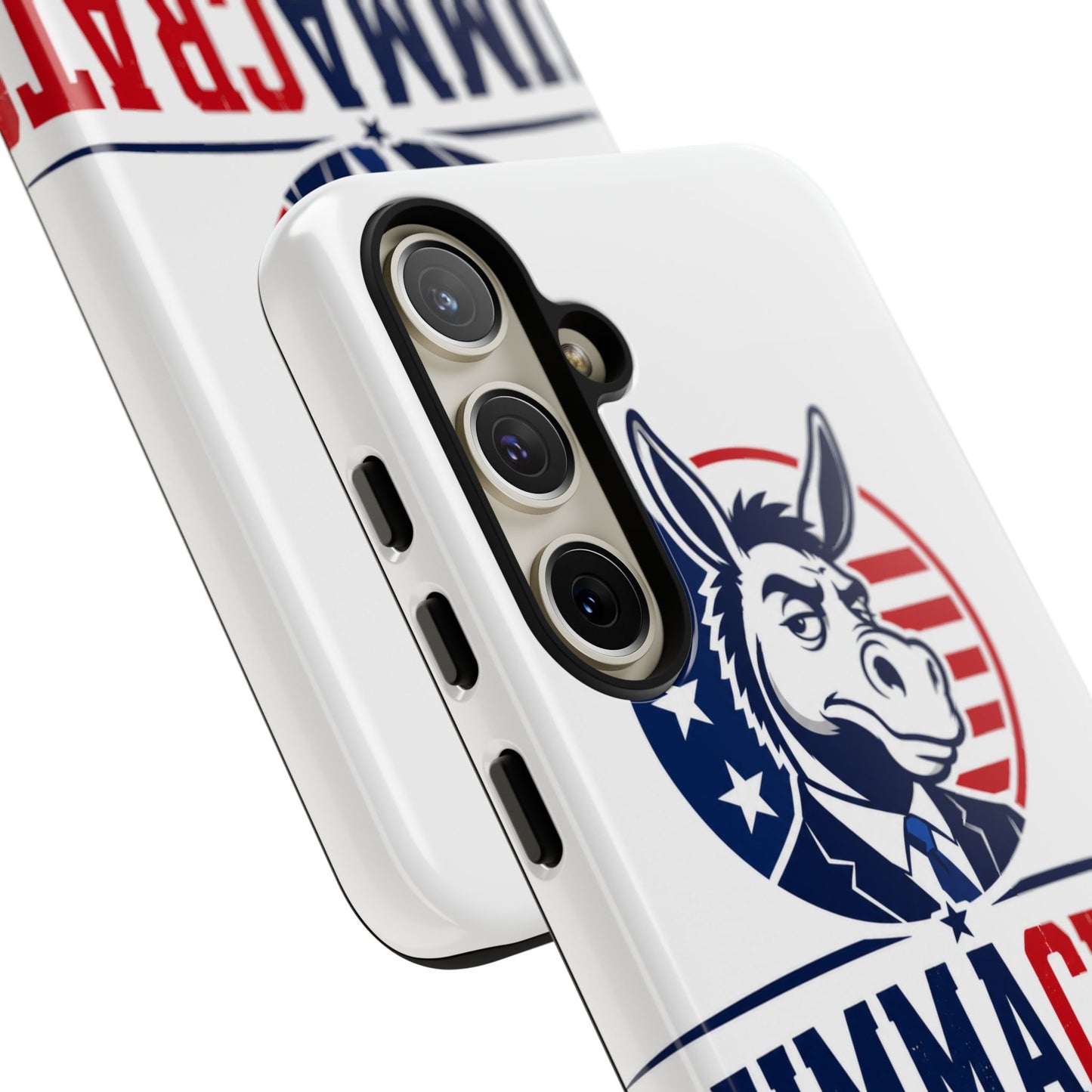 Phone Case — 'DemmaCrat' Political Donkey Design, Patriotic Anti-Democrat Graphic