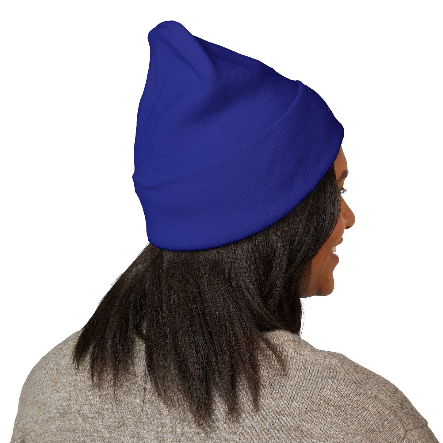Patriotic Bulldog Embroidered Cuffed Beanie