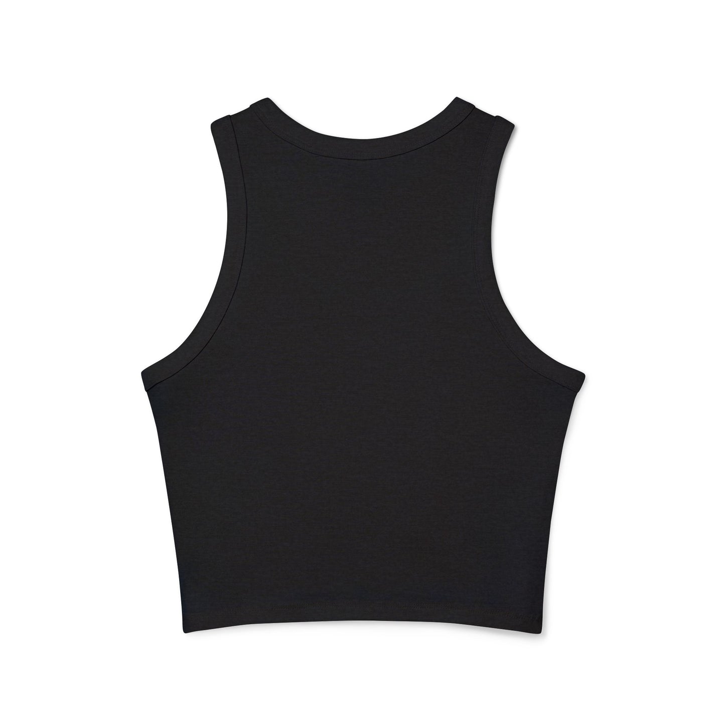 Dummacrats Graphic Racer Tank Top – Patriotic Satire "All Talk" Crop