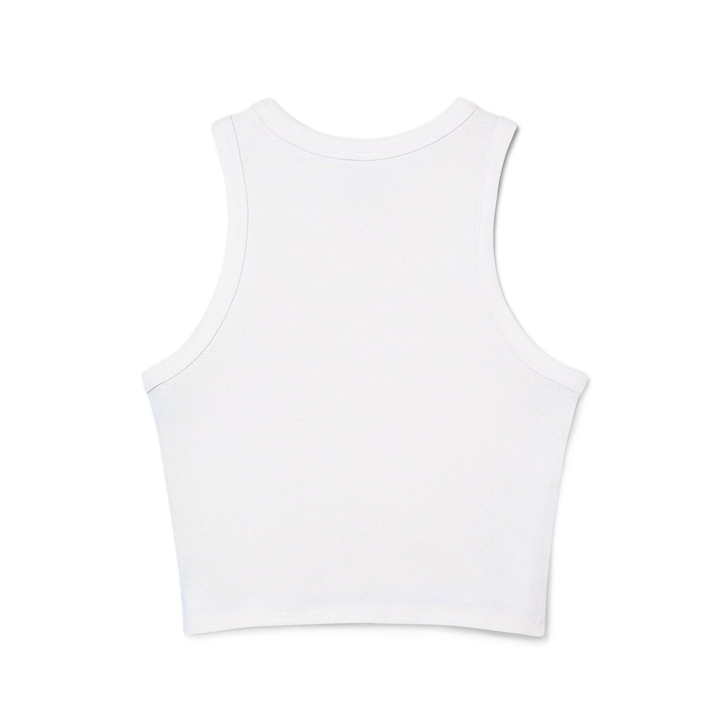 Dummacrats Graphic Racer Tank Top – Patriotic Satire "All Talk" Crop
