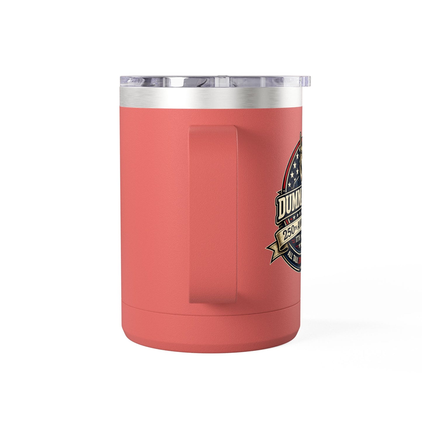 Veteran Muscle Coffee Tumbler 15oz — American Flag 'Veterans' Shield Travel Mug