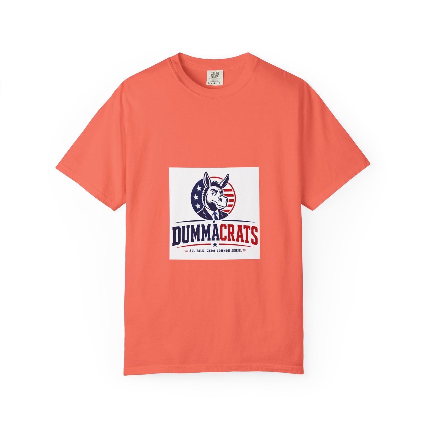 Political Satire T‑Shirt — "Dummacrats" Patriotic Donkey Graphic