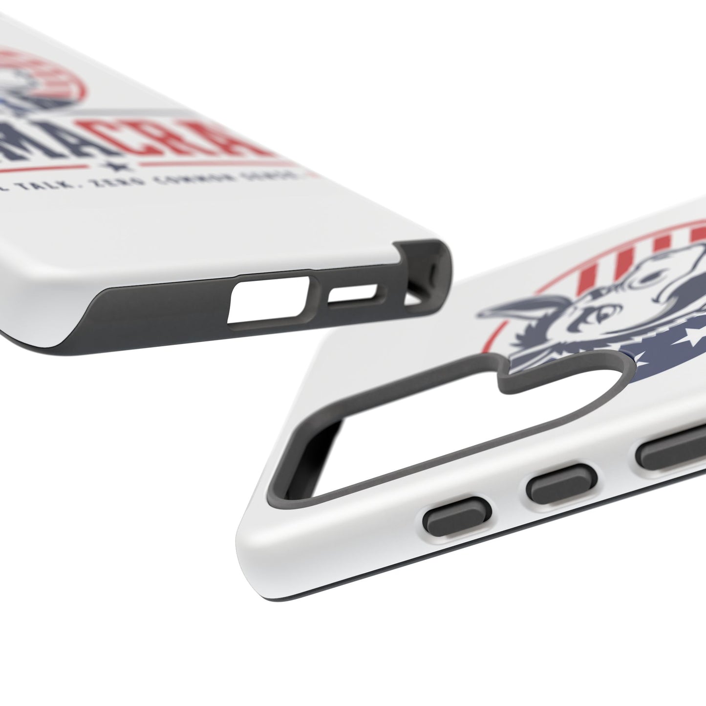 Phone Case — 'DemmaCrat' Political Donkey Design, Patriotic Anti-Democrat Graphic