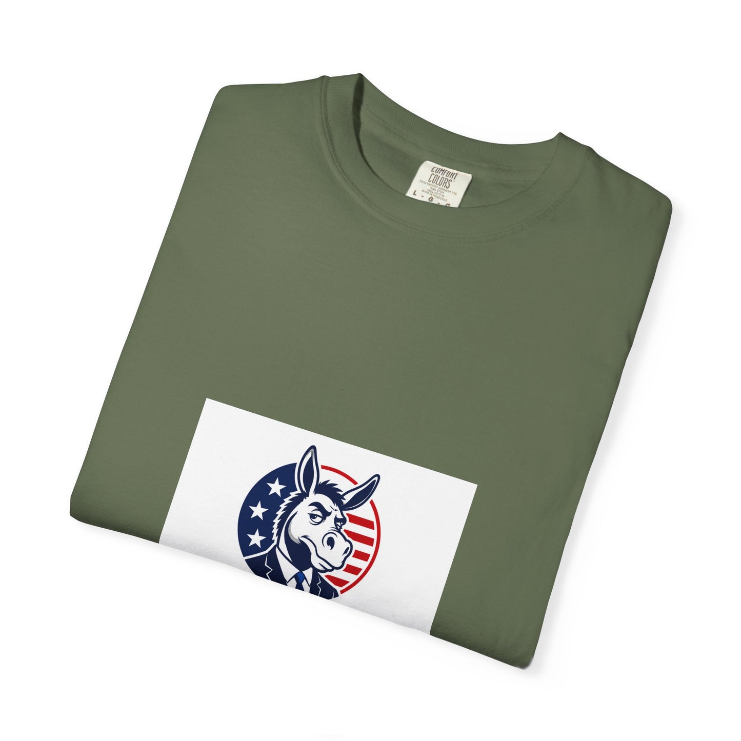 Political Satire T‑Shirt — "Dummacrats" Patriotic Donkey Graphic