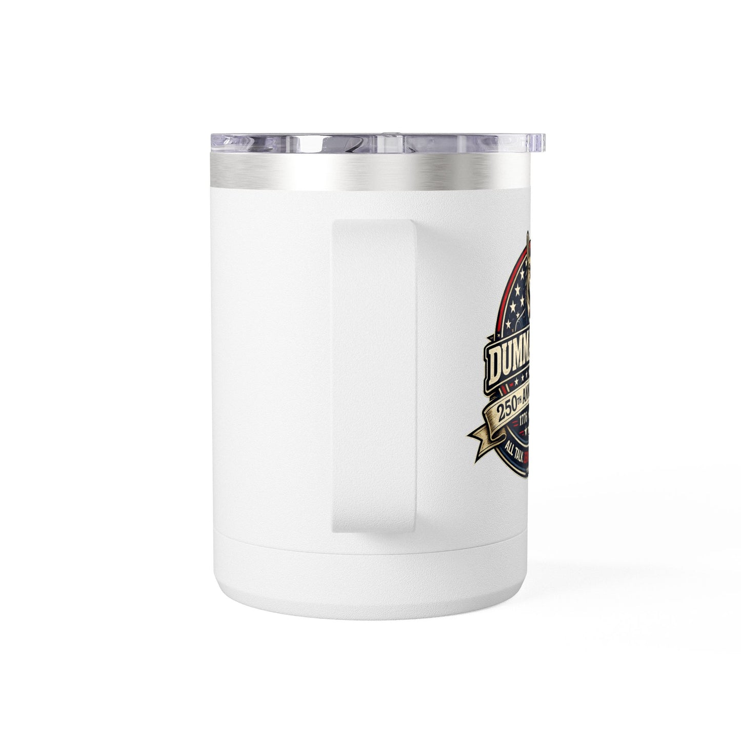 Veteran Muscle Coffee Tumbler 15oz — American Flag 'Veterans' Shield Travel Mug