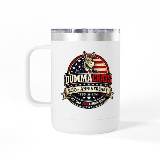 Veteran Muscle Coffee Tumbler 15oz — American Flag 'Veterans' Shield Travel Mug