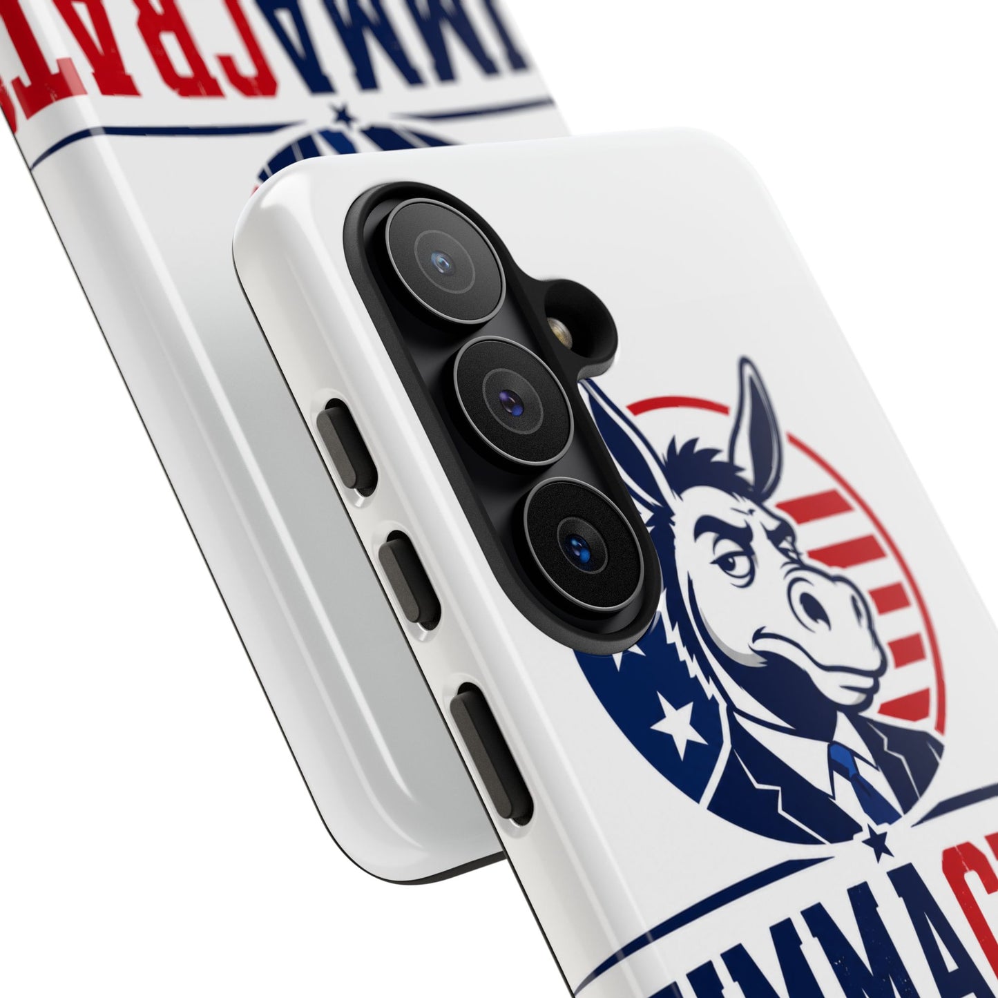 Phone Case — 'DemmaCrat' Political Donkey Design, Patriotic Anti-Democrat Graphic