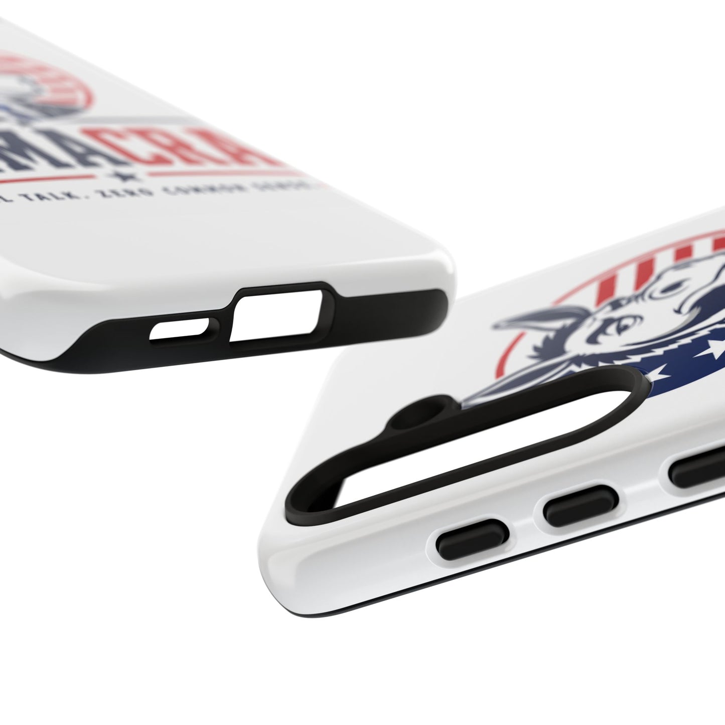 Phone Case — 'DemmaCrat' Political Donkey Design, Patriotic Anti-Democrat Graphic