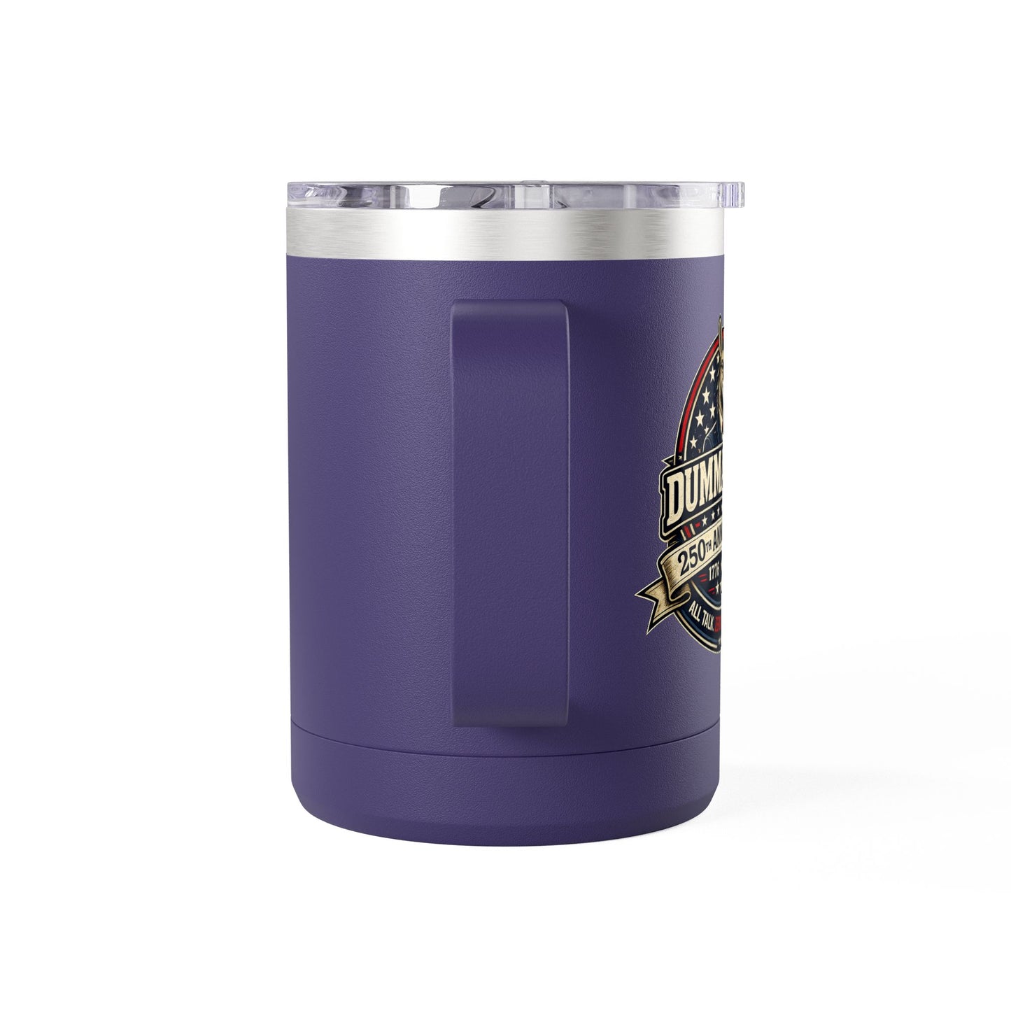 Veteran Muscle Coffee Tumbler 15oz — American Flag 'Veterans' Shield Travel Mug